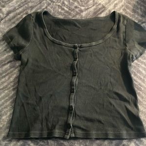 Black buttoned down top